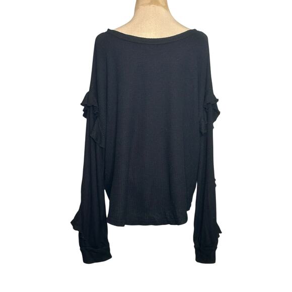 Pilcro black knit long sleeves top size XL - Picture 8 of 13